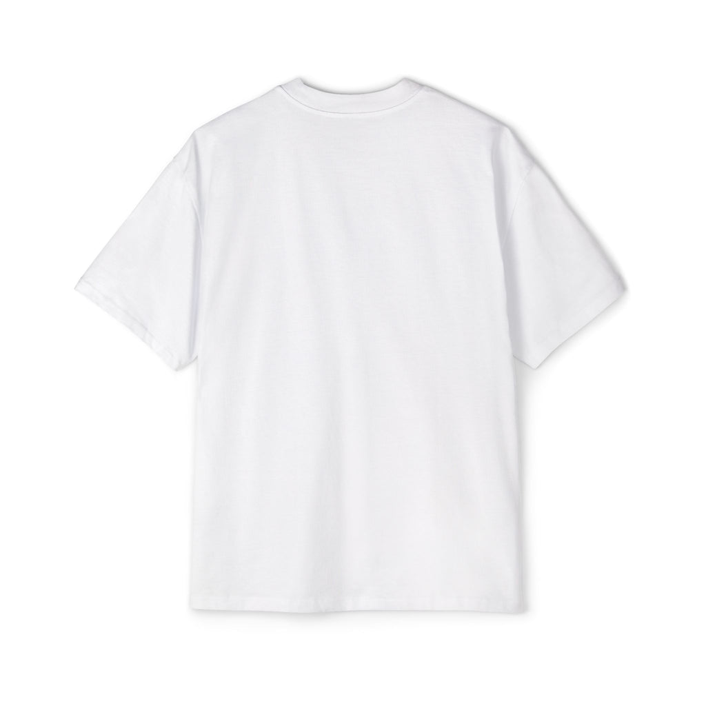 Paw Print Paradise Men's Heavy Oversized Tee – Premium Boxy Fit T-Shirt