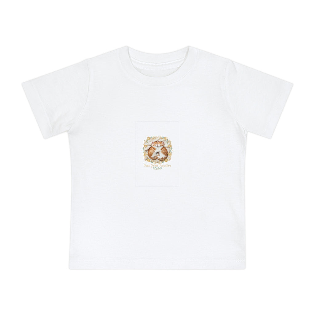 Paw Print Paradise Baby Short Sleeve T-Shirt – Soft & Adorable Baby Tee