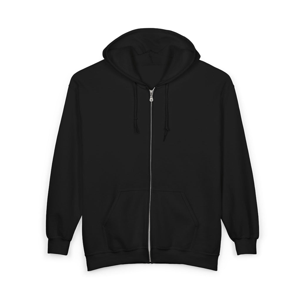 Paw Print Paradise Unisex Full Zip Hoodie – Heavy Blend Fleece Sweatshirt