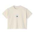 Paw Print Paradise Women's Boxy Tee – Oversized Comfort Fit T-Shirt
