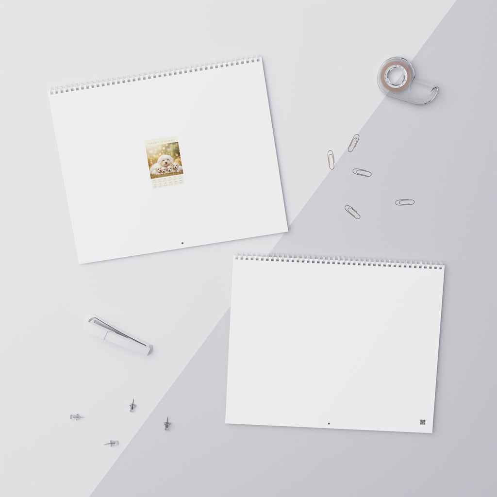 Paw Print Paradise™ Wall Calendar 2027 — Maltese Edition