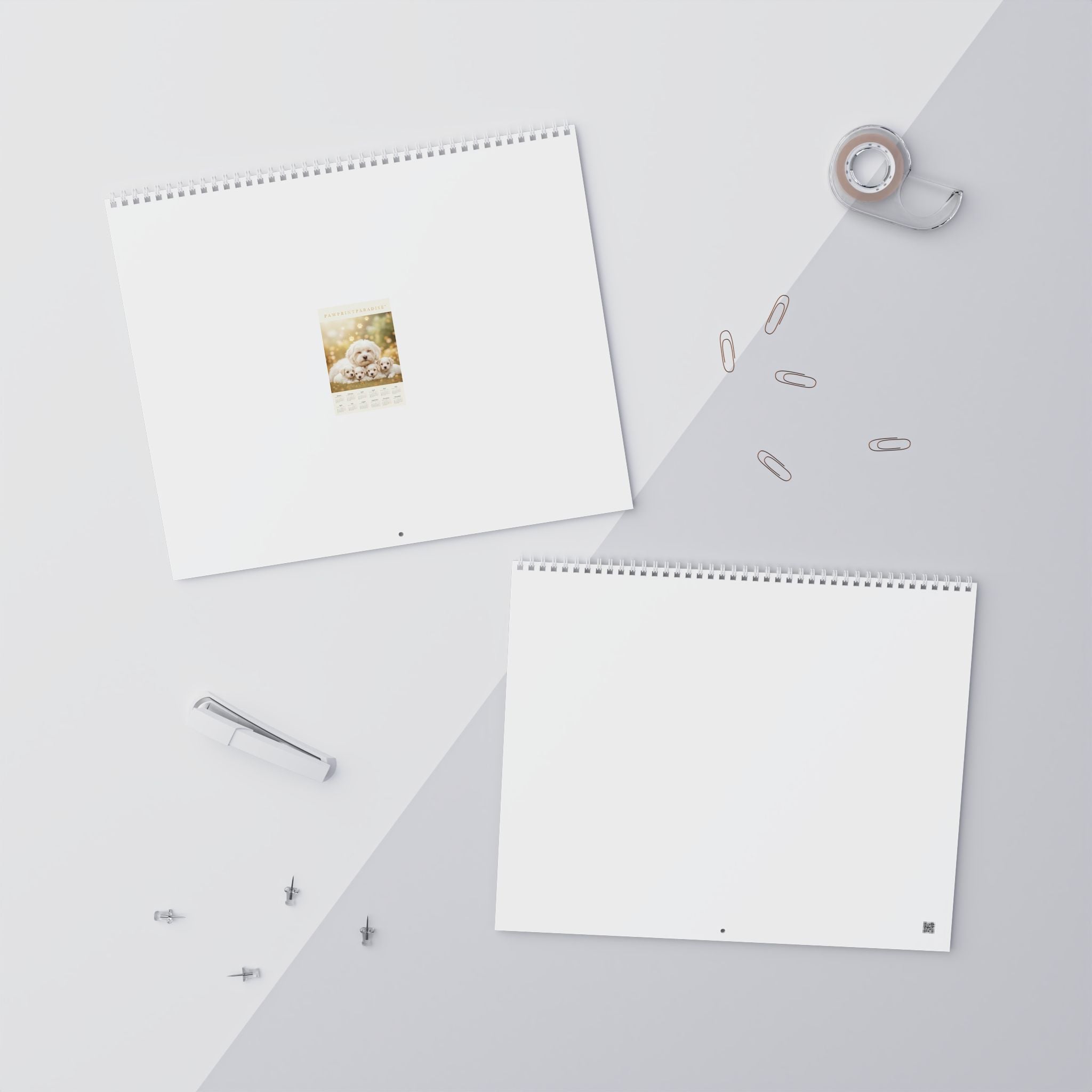 Paw Print Paradise™ Wall Calendar 2027 — Maltese Edition