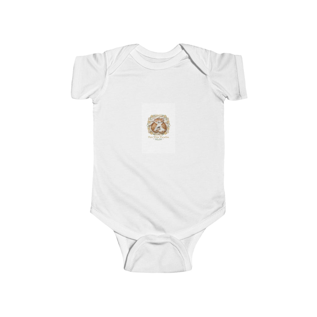 Paw Print Paradise Infant Fine Jersey Bodysuit – Soft & Cozy Baby Onesie