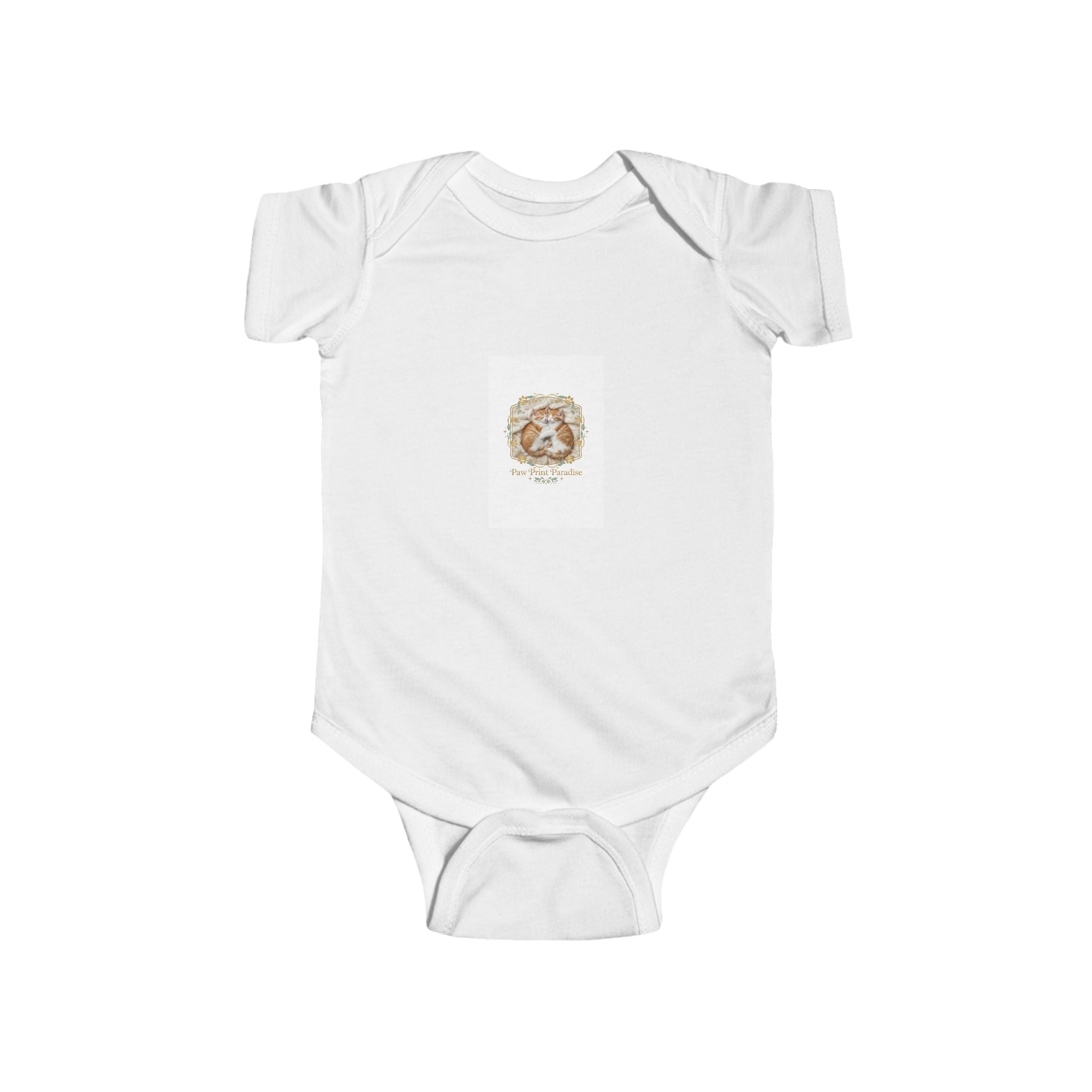 Paw Print Paradise Infant Fine Jersey Bodysuit – Soft & Cozy Baby Onesie