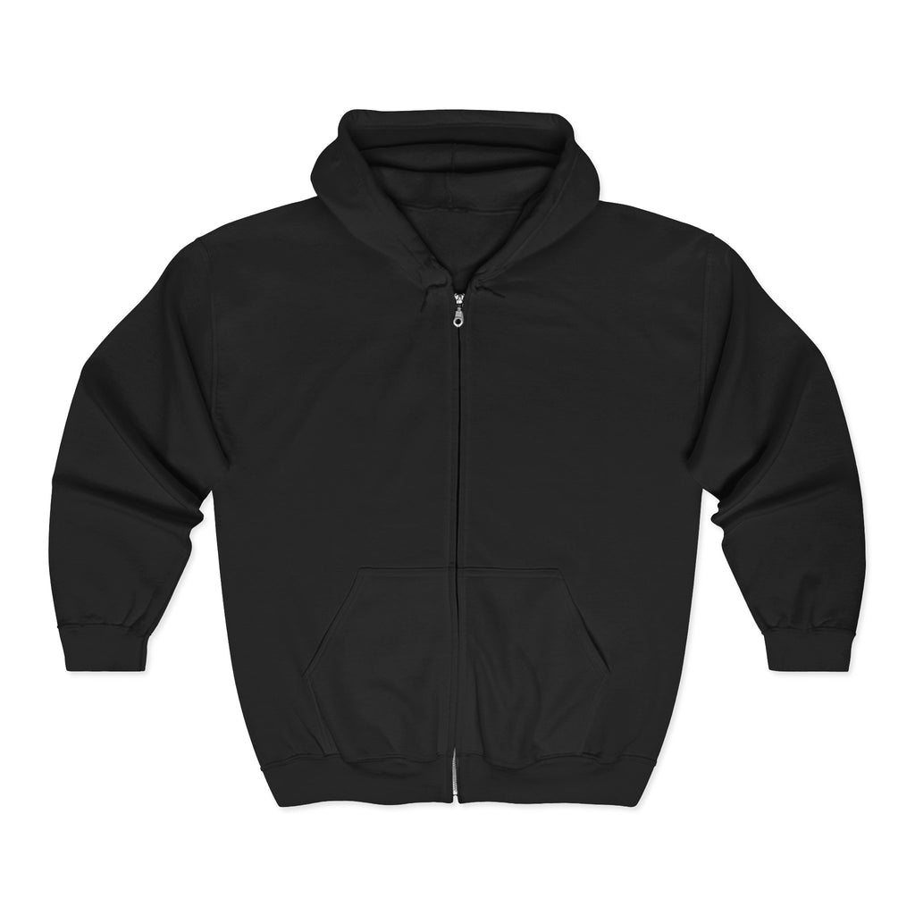 Paw Print Paradise Unisex Full Zip Hoodie – Heavy Blend Fleece Sweatshirt