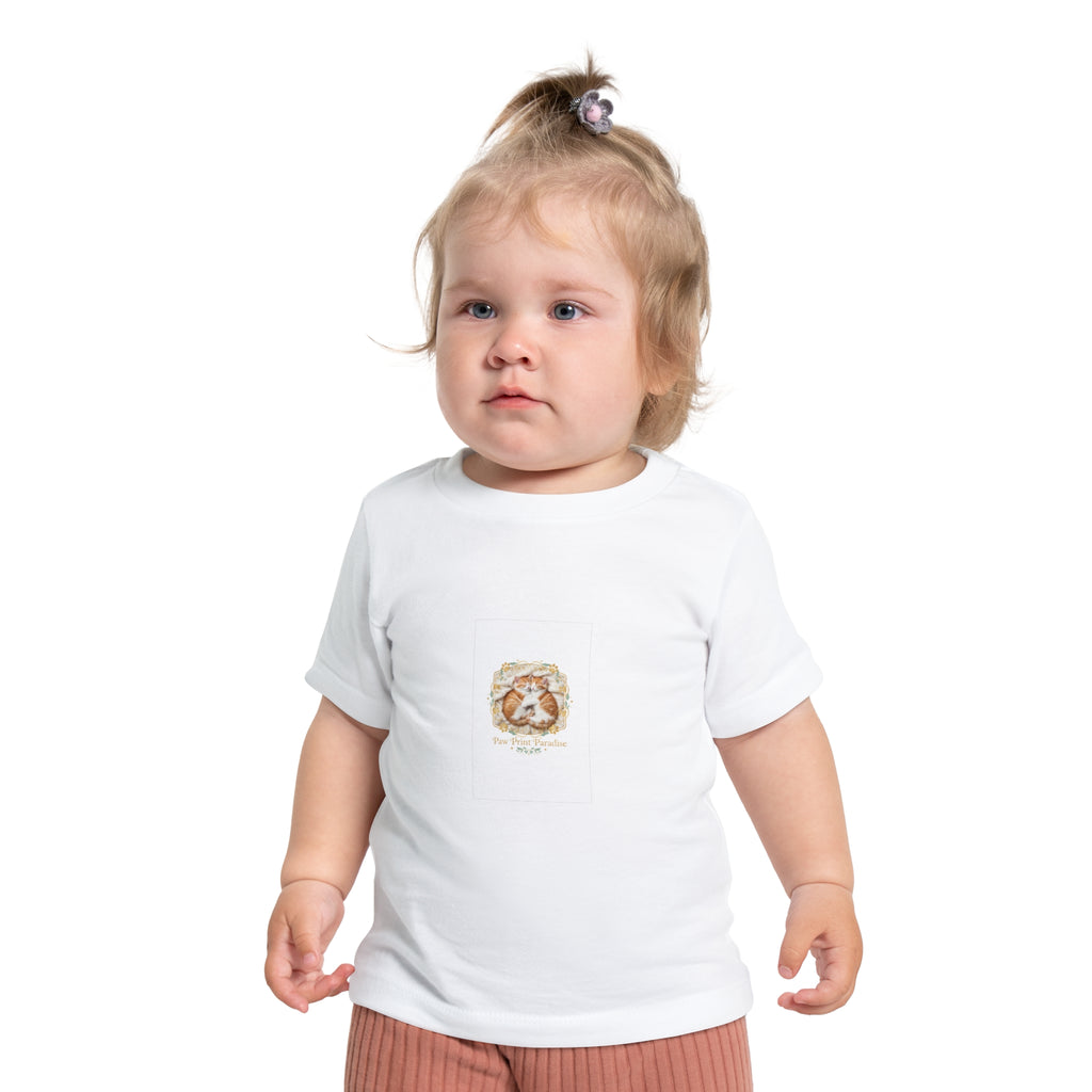 Paw Print Paradise Baby Short Sleeve T-Shirt – Soft & Adorable Baby Tee